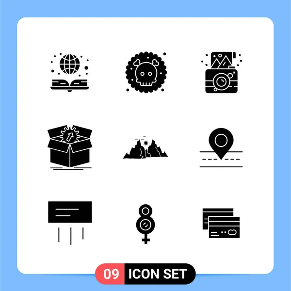 Conjunto Iconos Creativos Universales Simplemente Vector Ilustraciones Para Aplicaciones Web — Archivo Imágenes Vectoriales