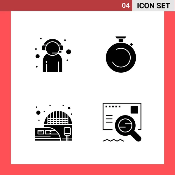 Set of 16 Universal Icons Business Vector — 스톡 벡터