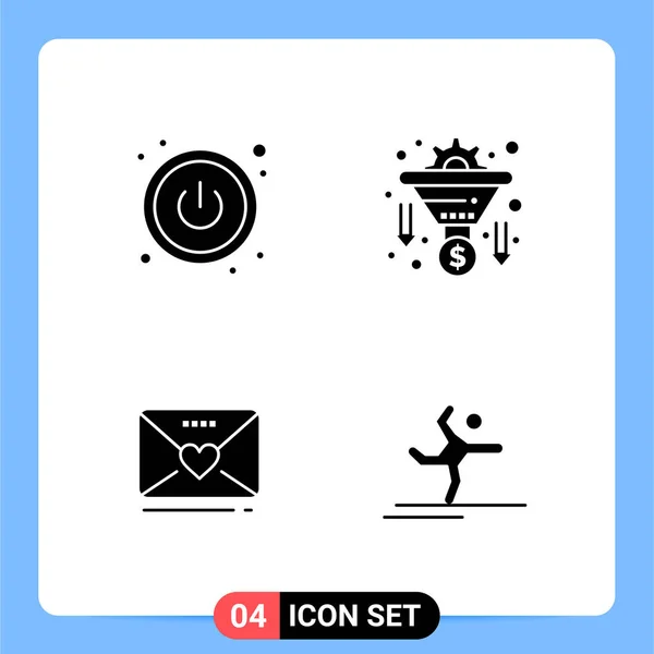 Conjunto Iconos Creativos Universales Ilustración Vectorial — Vector de stock