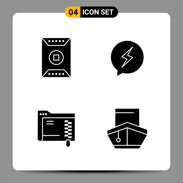 Conjunto Iconos Creativos Universales Simplemente Vector Ilustraciones Para Aplicaciones Web — Vector de stock