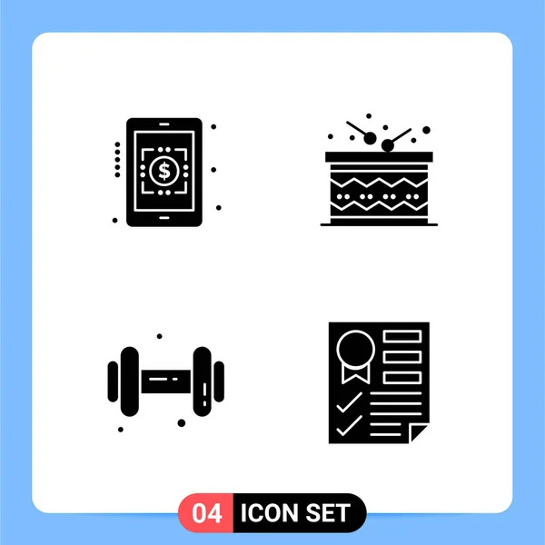 Conjunto Iconos Creativos Universales Simplemente Vector Ilustraciones Para Aplicaciones Web — Vector de stock