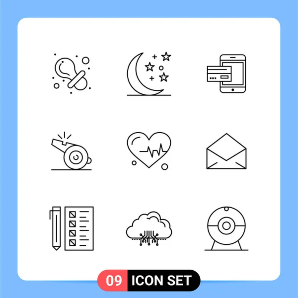 Conjunto Iconos Creativos Universales Simplemente Vector Ilustraciones Para Aplicaciones Web — Vector de stock