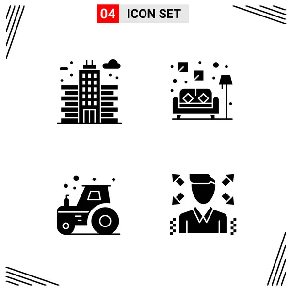 Conjunto Iconos Creativos Universales Simplemente Vector Ilustraciones Para Aplicaciones Web — Vector de stock