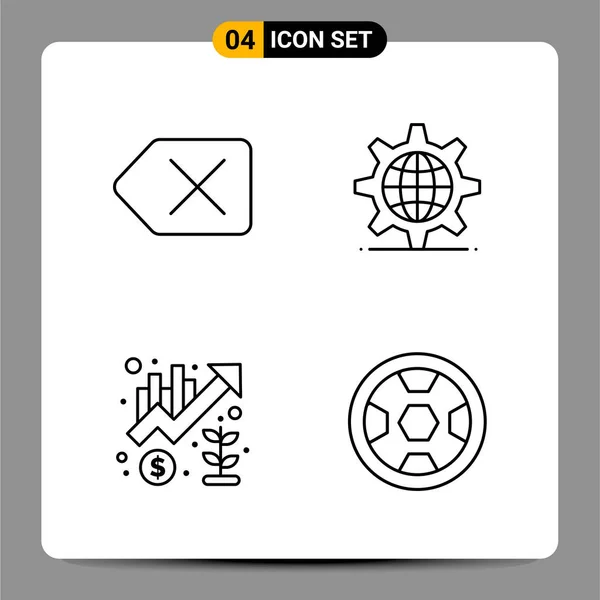 Set of 25 Universal Business Icons Vector — Stock Vector