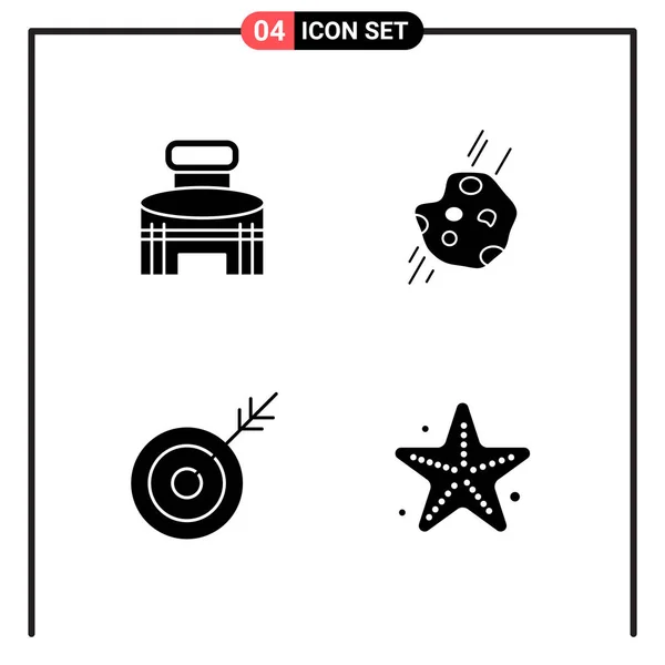 Conjunto Iconos Creativos Universales Simplemente Vector Ilustraciones Para Aplicaciones Web — Vector de stock