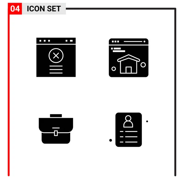 Set Universeller Kreativer Symbole Einfach Vektorillustrationen Für Web Und Mobile — Stockvektor