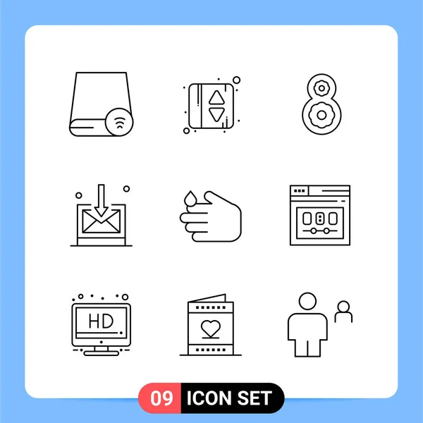 Set Universal Creative Icons Simply Vector Illustrations Web Mobile Apps — Stock Vector