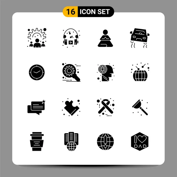 Conjunto Iconos Creativos Universales Simplemente Vector Ilustraciones Para Aplicaciones Web — Vector de stock