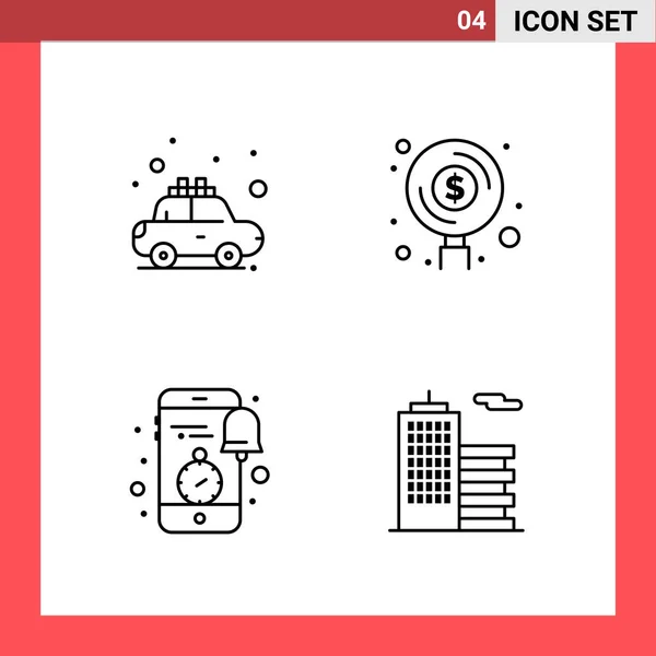 Conjunto Iconos Creativos Universales Simplemente Vector Ilustraciones Para Aplicaciones Web — Vector de stock