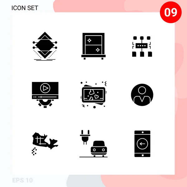 Set Universal Creative Icons Simply Vector Illustrations Web Mobile Apps — Stock Vector