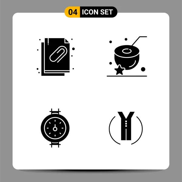 Conjunto Iconos Creativos Universales Simplemente Vector Ilustraciones Para Aplicaciones Web — Vector de stock