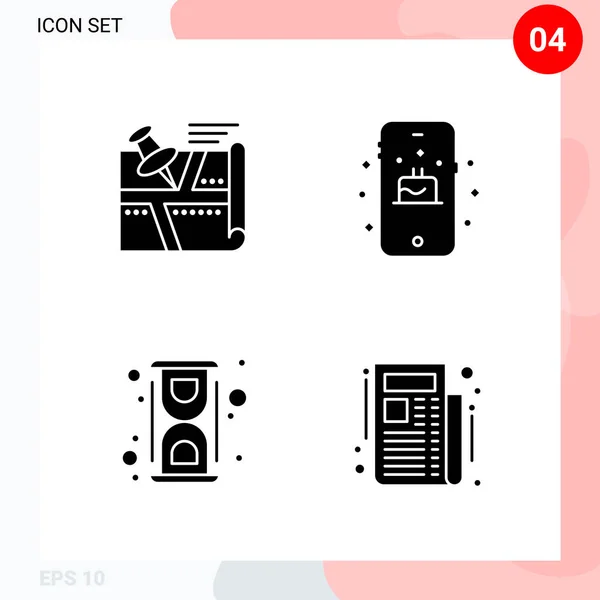 Set Universal Creative Icons Simply Vector Illustrations Web Mobile Apps — Stock Vector