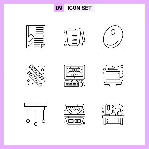 Set de 25 iconos de negocio universales Vector — Vector de stock