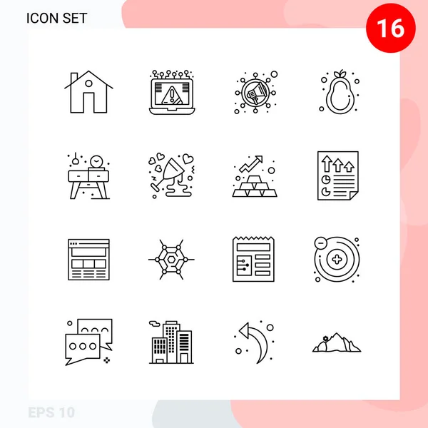 Set of 25 Universal Business Icons Vector — Stockový vektor