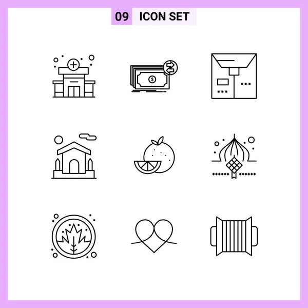 Conjunto de 16 iconos universales Vector de negocios — Archivo Imágenes Vectoriales