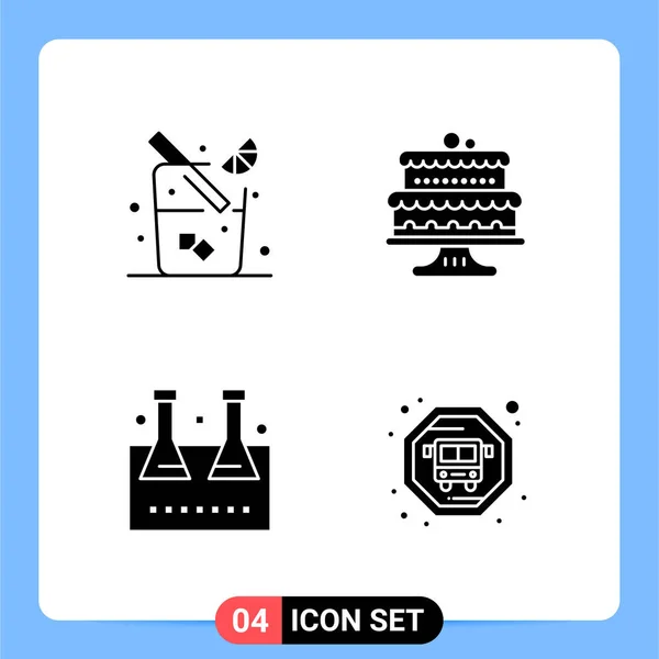 Conjunto Iconos Creativos Universales Simplemente Vector Ilustraciones Para Aplicaciones Web — Archivo Imágenes Vectoriales