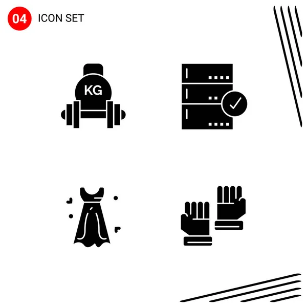 Conjunto Iconos Creativos Universales Simplemente Vector Ilustraciones Para Aplicaciones Web — Vector de stock