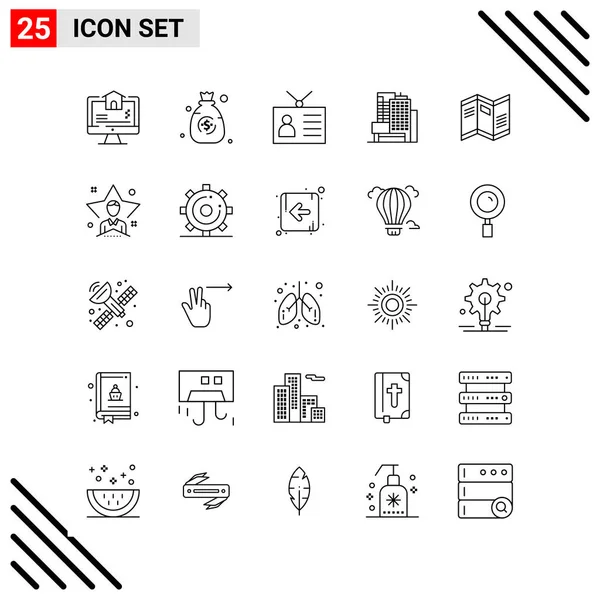 Set Universal Creative Icons Simply Vector Illustrations Web Mobile Apps — Stock Vector