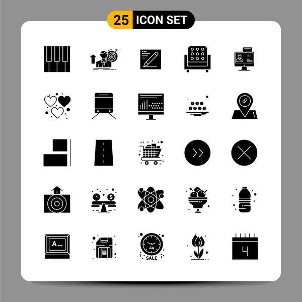 Set Universal Creative Icons Simply Vector Illustrations Web Mobile Apps — Stock Vector