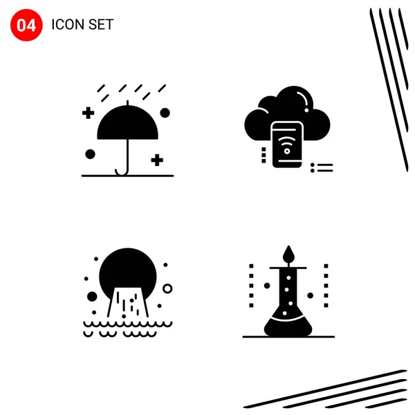 Ensemble Icônes Créatives Universelles Simplement Vectorielles Illustrations Pour Applications Projets — Image vectorielle