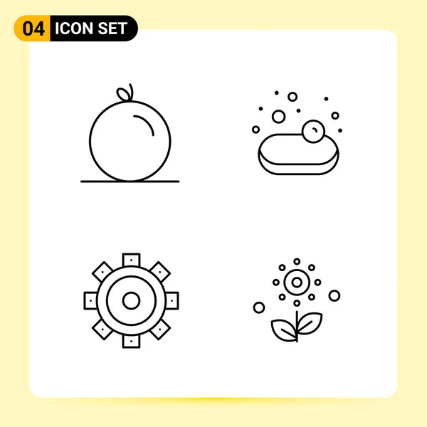 Conjunto Iconos Creativos Universales Simplemente Vector Ilustraciones Para Aplicaciones Web — Vector de stock