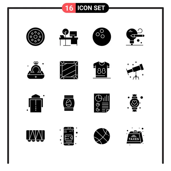 Set Dari Ikon Kreatif Universal Cukup Ilustrasi Vektor Untuk Aplikasi - Stok Vektor