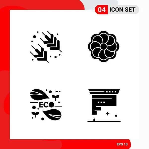 Set Dari Ikon Kreatif Universal Cukup Ilustrasi Vektor Untuk Aplikasi - Stok Vektor