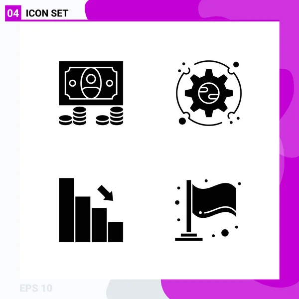 Conjunto Iconos Creativos Universales Simplemente Vector Ilustraciones Para Aplicaciones Web — Vector de stock