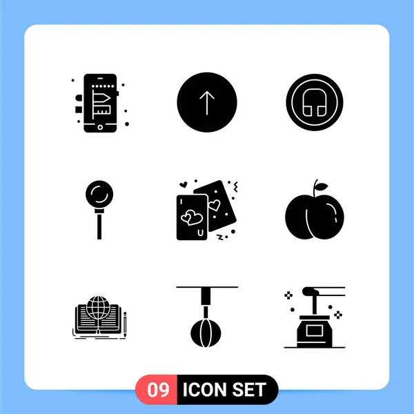 Conjunto Iconos Creativos Universales Simplemente Vector Ilustraciones Para Aplicaciones Web — Archivo Imágenes Vectoriales