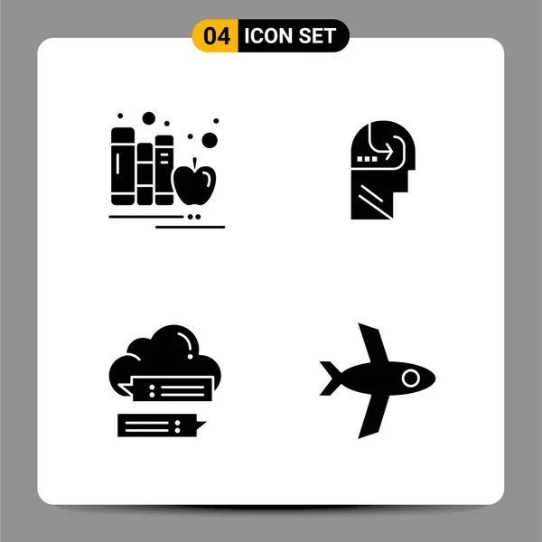 Conjunto Iconos Creativos Universales Simplemente Vector Ilustraciones Para Aplicaciones Web — Vector de stock