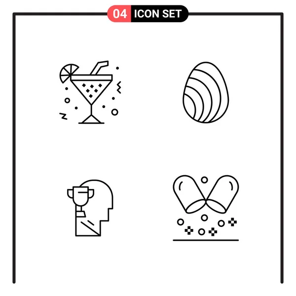 Conjunto Iconos Creativos Universales Simplemente Vector Ilustraciones Para Aplicaciones Web — Vector de stock