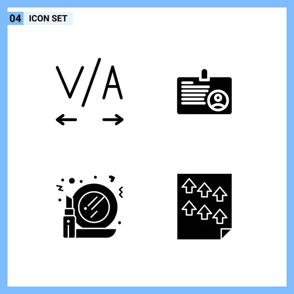 Conjunto Iconos Creativos Universales Simplemente Vector Ilustraciones Para Aplicaciones Web — Archivo Imágenes Vectoriales