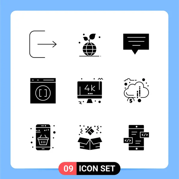 Conjunto Iconos Creativos Universales Simplemente Vector Ilustraciones Para Aplicaciones Web — Vector de stock