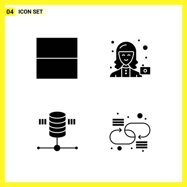 Conjunto Iconos Creativos Universales Simplemente Vector Ilustraciones Para Aplicaciones Web — Vector de stock