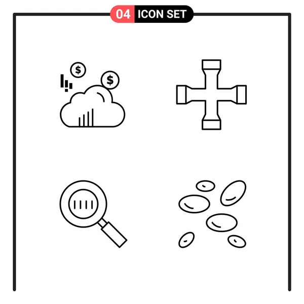 Set of 25 Universal Business Icons Vector — Stock Vector