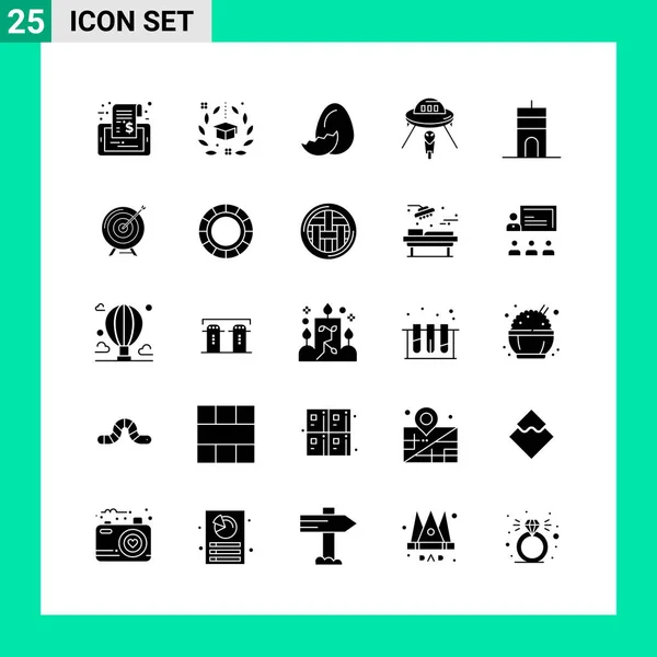 Conjunto Iconos Creativos Universales Simplemente Vector Ilustraciones Para Aplicaciones Web — Archivo Imágenes Vectoriales