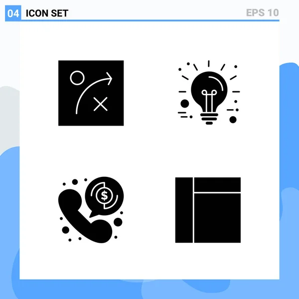 Conjunto Iconos Creativos Universales Ilustración Vectorial — Vector de stock