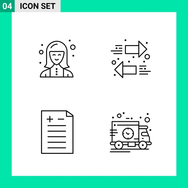 Set Universal Creative Icons Simply Vector Illustrations Web Mobile Apps — Stock Vector