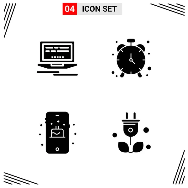 Conjunto Iconos Creativos Universales Simplemente Vector Ilustraciones Para Aplicaciones Web — Archivo Imágenes Vectoriales