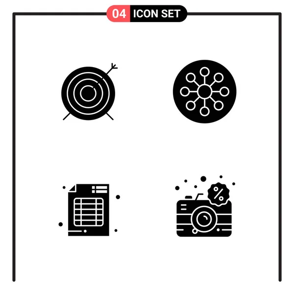 Conjunto Iconos Creativos Universales Simplemente Vector Ilustraciones Para Aplicaciones Web — Vector de stock