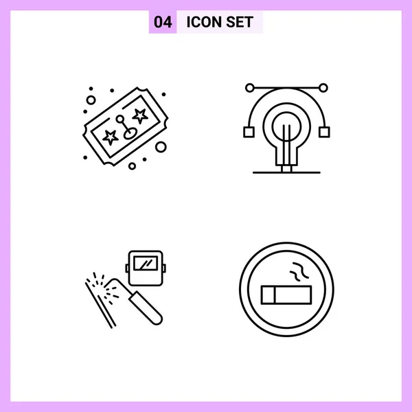 Conjunto Iconos Creativos Universales Simplemente Vector Ilustraciones Para Aplicaciones Web — Archivo Imágenes Vectoriales