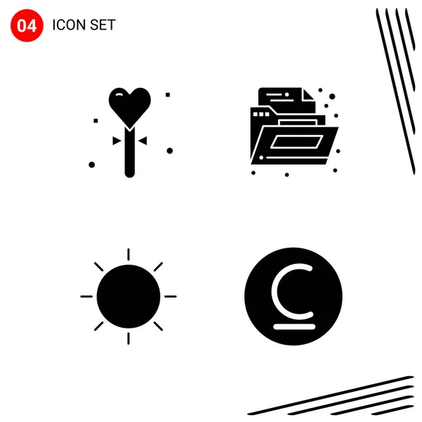 Conjunto Iconos Creativos Universales Simplemente Vector Ilustraciones Para Aplicaciones Web — Vector de stock