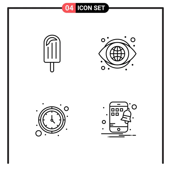 Set Universal Creative Icons Simply Vector Illustrations Web Mobile Apps — Stock Vector