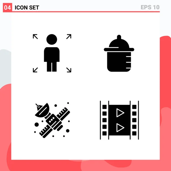 Set Universal Creative Icons Vector Illustration — Stock Vector