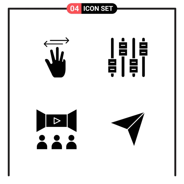 Set Dari Ikon Kreatif Universal Cukup Ilustrasi Vektor Untuk Aplikasi - Stok Vektor