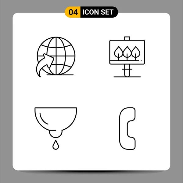 Set Universal Creative Icons Simply Vector Illustrations Web Mobile Apps — Stock Vector