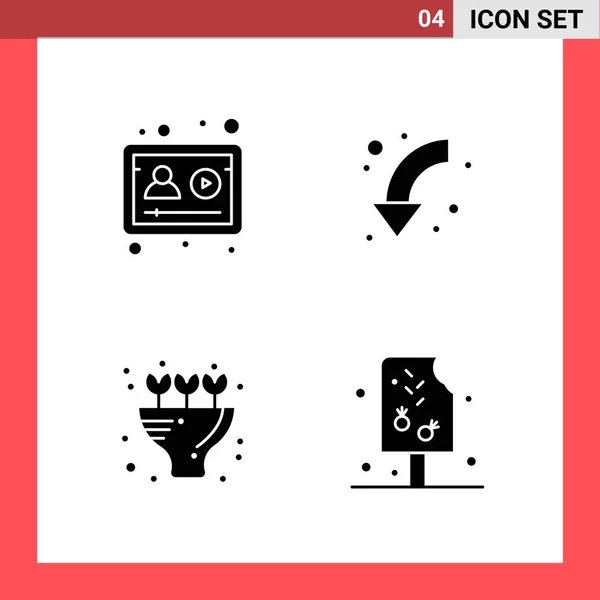 Set Universal Creative Icons Simply Vector Illustrations Web Mobile Apps — Stock Vector