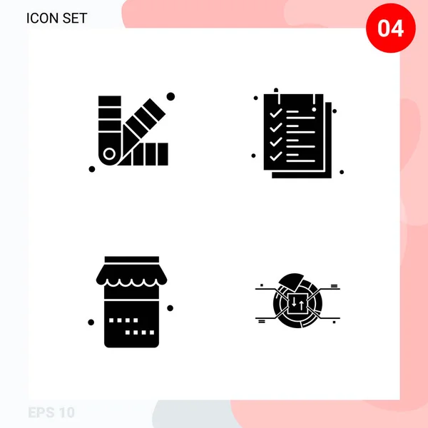 Conjunto Iconos Creativos Universales Simplemente Vector Ilustraciones Para Aplicaciones Web — Vector de stock