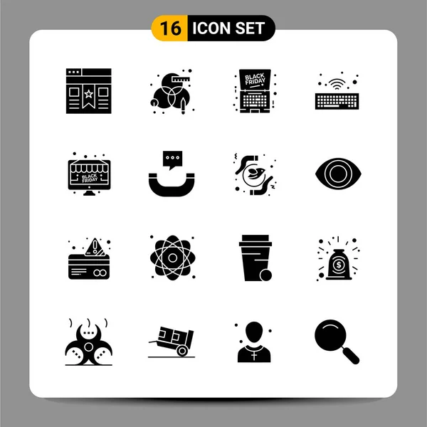 Conjunto Iconos Creativos Universales Simplemente Vector Ilustraciones Para Aplicaciones Web — Vector de stock