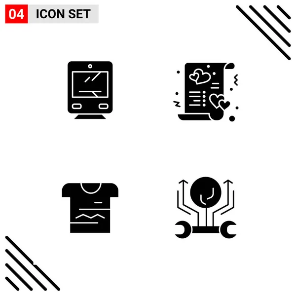 Conjunto Iconos Creativos Universales Simplemente Vector Ilustraciones Para Aplicaciones Web — Vector de stock